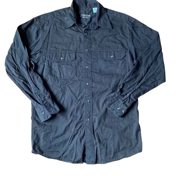 St Johns Bay Size Small Mens Button Up Shirt Long Sleeve Cotton Twill - Picture 5 of 5